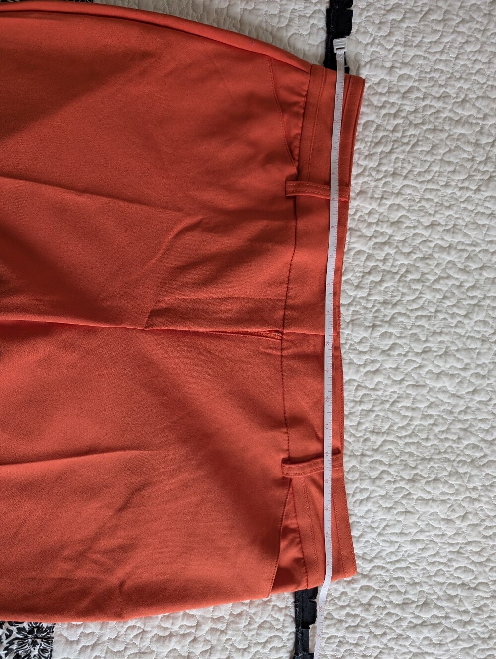 New York & Company Bright Orange Straight Leg Pants - Picture 6 of 6